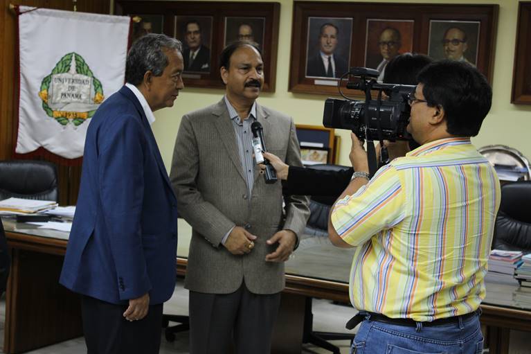 GIOSTAR Chairman Dr. Anand Srivastava interviewed by President office of University of Panama for the collaboration in the field of stem cell science.